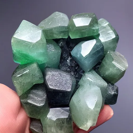 Image similar to green fluorite crystals