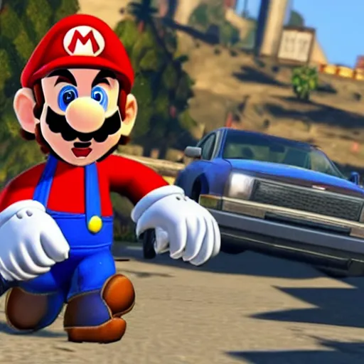 Image similar to mario in gta V