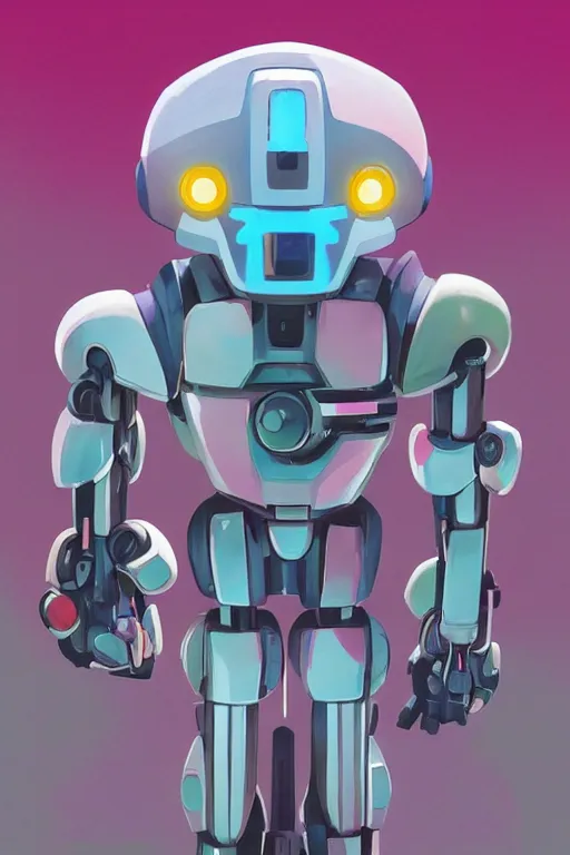 Image similar to metabots medabots medarotto medarot robot minimalist comics helmet mask neon cybereye, behance hd by jesper ejsing, by rhads, makoto shinkai and lois van baarle, ilya kuvshinov, rossdraws global illumination ray tracing hdr radiating a glowing aura