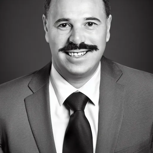 Image similar to Professional corporate portrait of Mario, studio lighting, 85mm lens