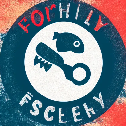 Image similar to fishery logo, a computer rendering by paul lucien dessau, corporate, vector, unsplash, purism, logo, iso 2 0 0, 1 9 9 0 s