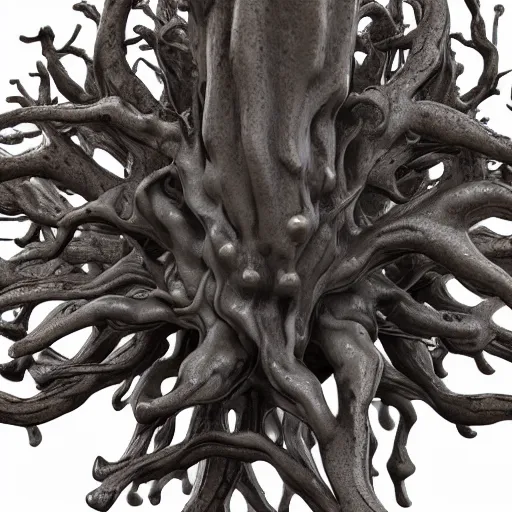 Prompt: neuron dendritic monster, t - pose, hyperrealistic, hyperdetailed, vray, 5 5 mm