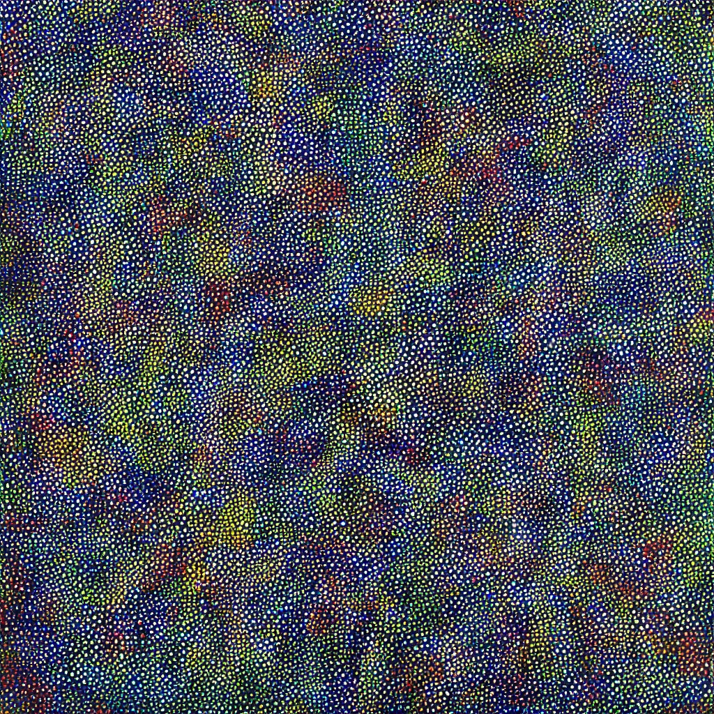 Image similar to camo made of out fabric, smiling, abstract, maya bloch artwork, do hoang tuong artwork, cryptic, dots, stipple, lines, splotch, concrete, color tearing, uranium, neon, pitch bending, faceless people, dark, ominous, eerie, minimal, points, technical, painting