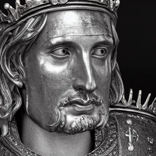 Image similar to richard iv the roman king photo, soft studio lighting, 6 0 mm lens