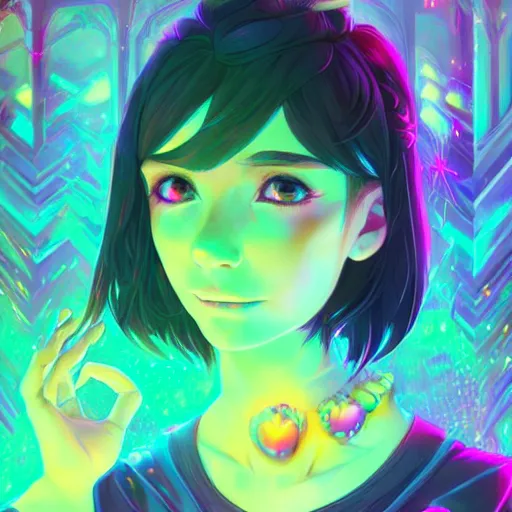 Image similar to skill magic deepdream radiating a glowing aura stuff loot legends stylized digital illustration video game icon artstation lois van baarle, ilya kuvshinov, rossdraws,