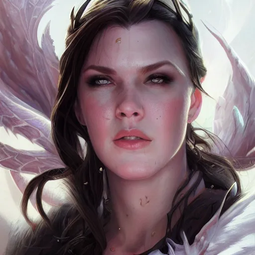 Image similar to angela white, d & d, fantasy, portrait, highly detailed, digital painting, trending on artstation, concept art, sharp focus, illustration, art by artgerm and greg rutkowski and magali villeneuve