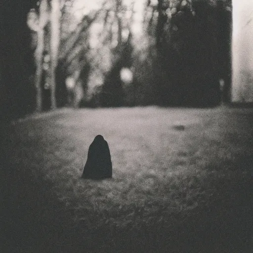 Image similar to a ghost captured on a film camera with expired film