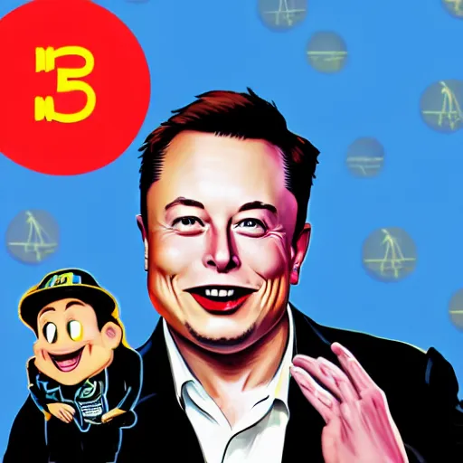 Image similar to elon musk as a disney character