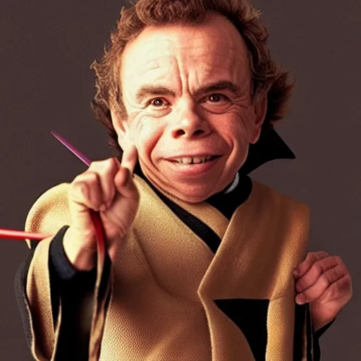 Image similar to Warwick Davis as a Jedi Master