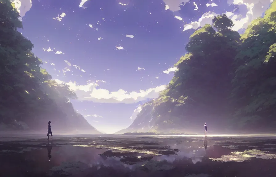 Image similar to makoto shinkai concept art of the spork dimension, key visual, ambient lighting, highly detailed, digital painting, artstation, concept art, sharp focus, by makoto shinkai and akihiko yoshida and hidari and wlop and greg rutkowski