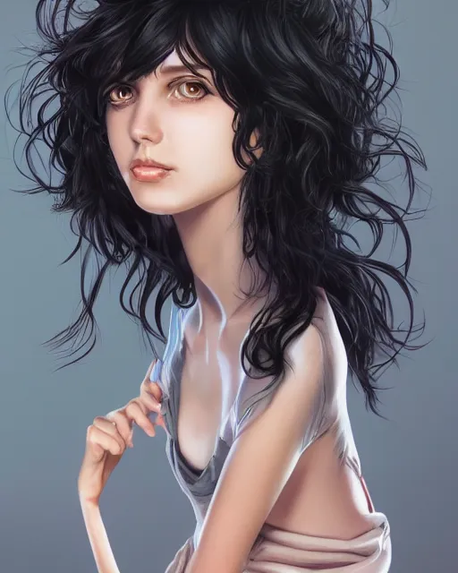 Image similar to happy birthday black haired girl, book cover by Neil Gaiman, trending on artstation, 8k, highly detailed