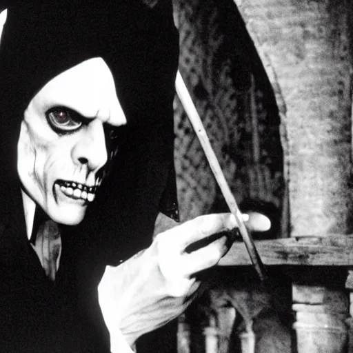 Image similar to klaus kinski as dracula in the 1 9 2 2 nosferatu movie