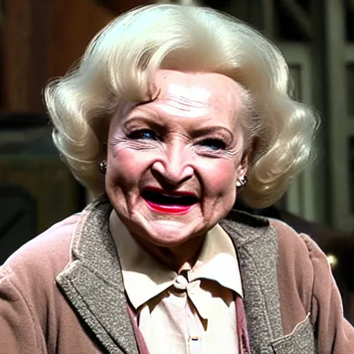 Image similar to betty white as bilbo baggins from lord of the rings