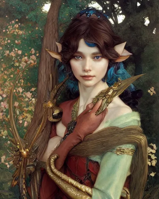 Image similar to a beautiful elf princess by Edgar Maxence and Ross Tran and Michael Whelan