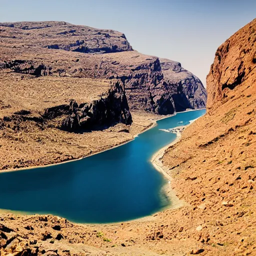 Prompt: A fjord in Libya.