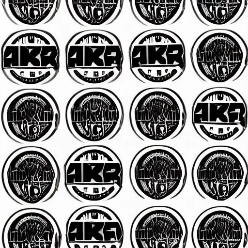 Image similar to black on white graphic design stickers in style of david rudnick, eric hu, acid, y 2 k