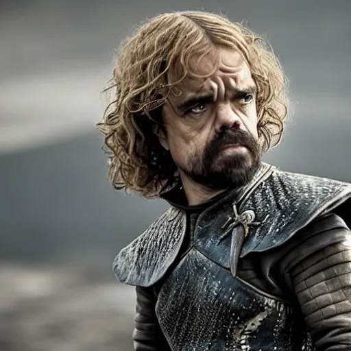 Image similar to peter dinklage as daenerys targaryen