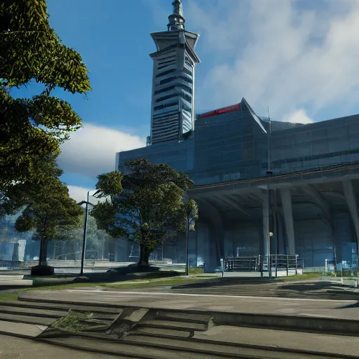 Prompt: photo realistic auckland museum 2 0 7 7, unreal engine