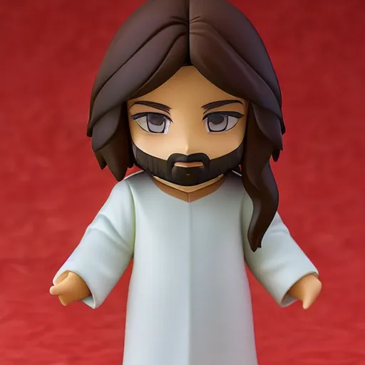 Prompt: jesus christ as nendoroid, kodak film