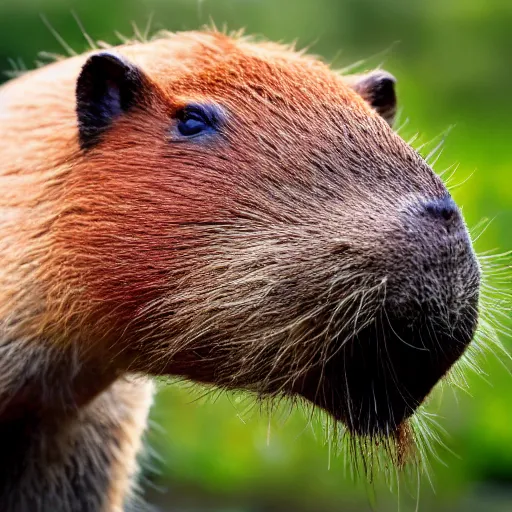 Prompt: photo of capybara eating a gpu, highly detailed, high quality, nature photography, 8 k, canon 3 0 0 mm, professional photographer, 4 0 mp, lifelike, top - rated, award winning, realistic, sharp, no blur, edited, corrected, trending