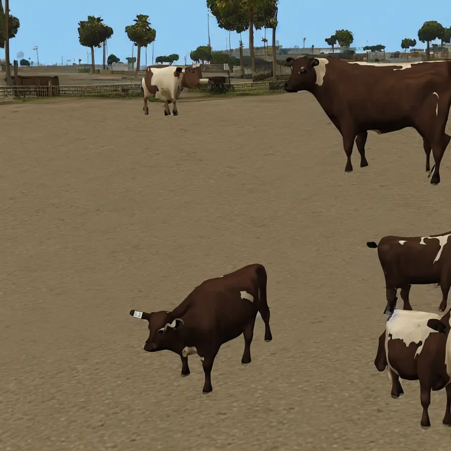 Image similar to a cow, in gta san andreas