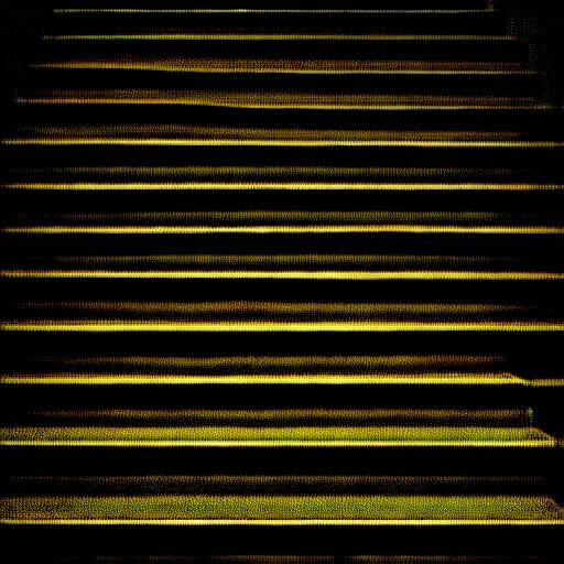 Image similar to black and white surreal photograph, highly detailed vast space made of stairsteps, sideview, detailed textures, natural light, mist, architecture photography, film grain, soft vignette, sigma 1 4 mm f / 1. 4 1 / 1 0 sec shutter, imax 7 0 mm footage