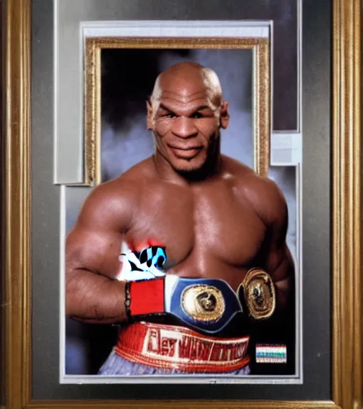 Image similar to autographed picture of mike tyson as heavy weight champion of the world