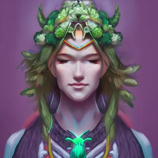 Prompt: Nature Druid, character portrait by Jason Chan, digital art, trending on artstation