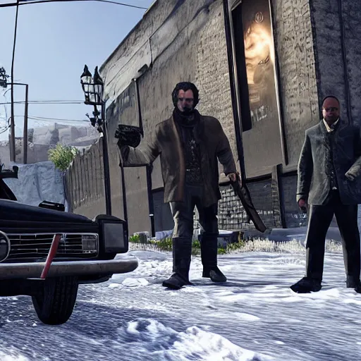 Prompt: john snow in gta v