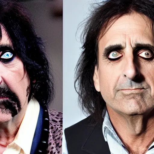 Image similar to photo of the lovechild of alice cooper and steve carell