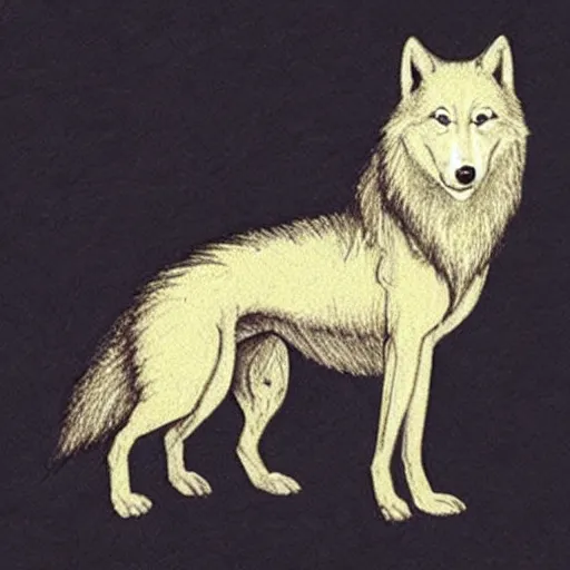 Image similar to retarded wolf, da vinci