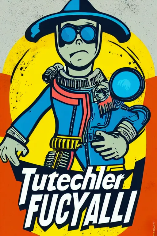 Image similar to fallout 7 6 retro futurist illustration art by butcher billy, sticker, colorful, illustration, highly detailed, simple, smooth and clean vector curves, no jagged lines, vector art, smooth andy warhol style