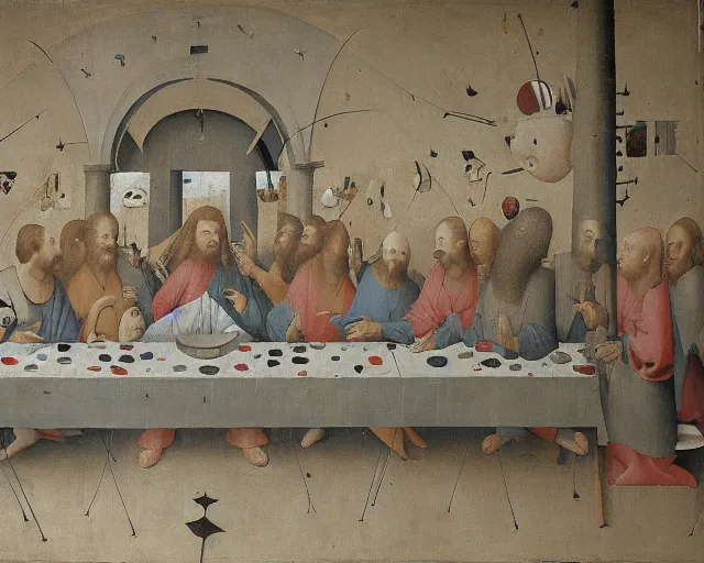 Image similar to The Last Supper by Hieronymus Bosch