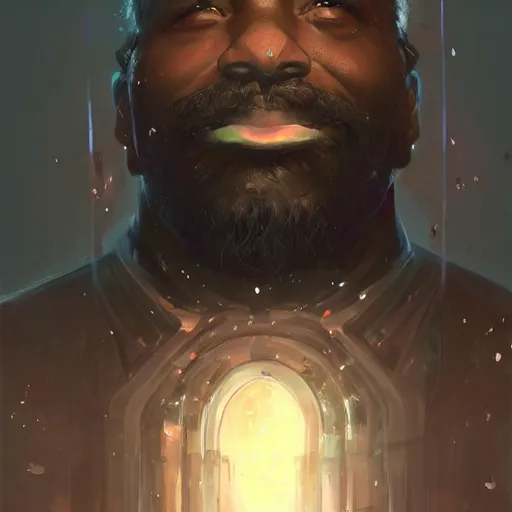 Image similar to epic grizzled dark skinned wizard by yanjun cheng and maria kreyn, artstation, pinterest, concept art, unique, hyper detailed, anamorphic, film lut