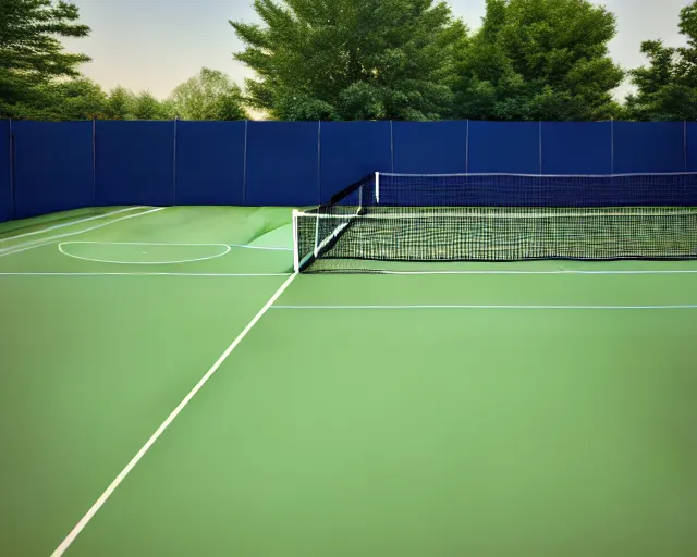 Prompt: tennis court, ray lewis, ray lewis playing tennis with high school girls, high school girls, oil on canvas, octane render,