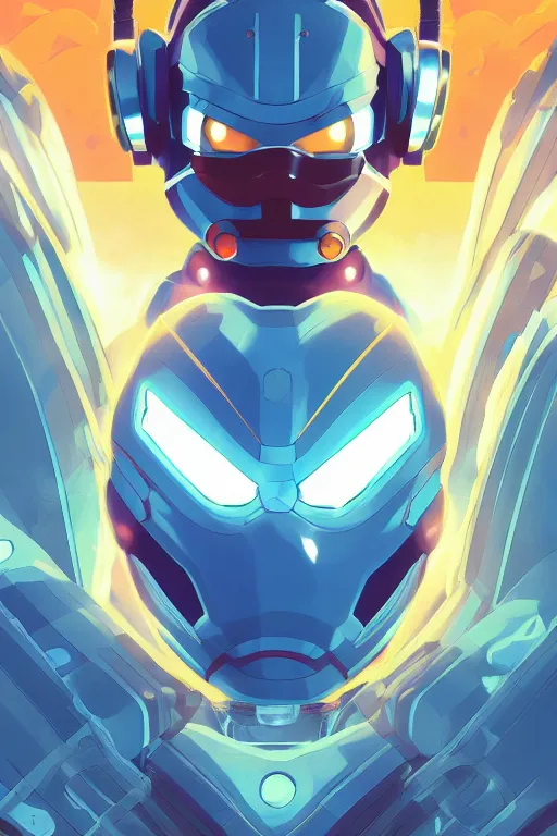 Image similar to robot ninja mask helmet megaman x zero rockman 2 0 2 2 switch game boss legacy collection fanart artsation, art gta 5 comics, behance hd by jesper ejsing, by rhads, makoto shinkai and lois van baarle, ilya kuvshinov, rossdraws global illumination ray tracing