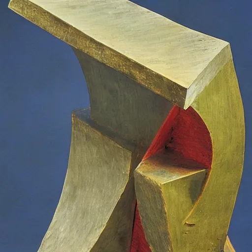 Prompt: abstract sculpture, by max ernst,