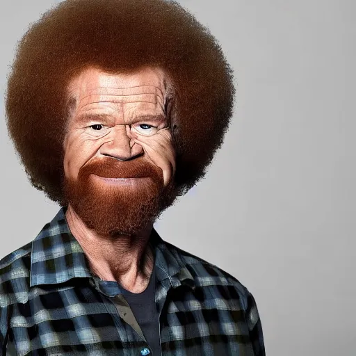 Prompt: angry bob ross, real photo, dslr photo, 4 k, intricate. - n 9