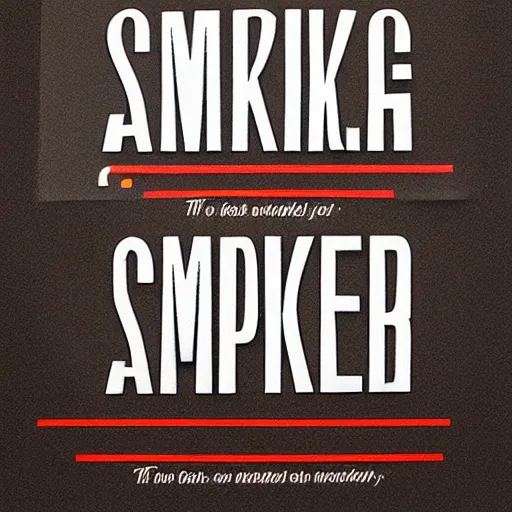 Image similar to an awareness poster about smoking