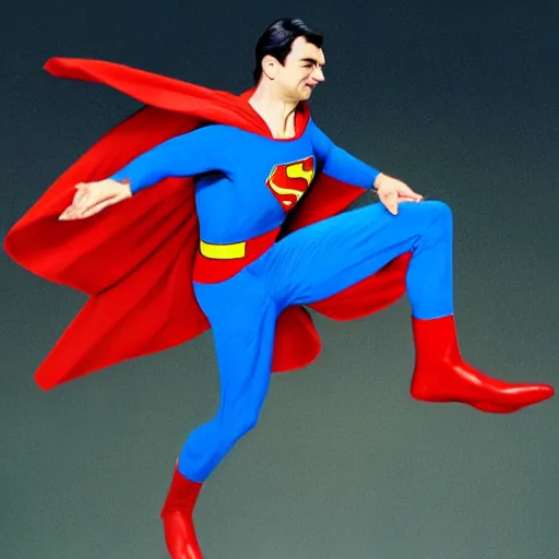 Prompt: Mr. Bean as Superman