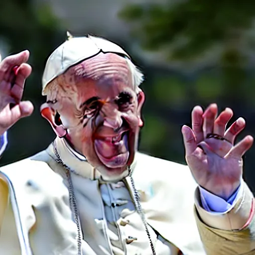 Image similar to pope Francis at the rimini gay pride