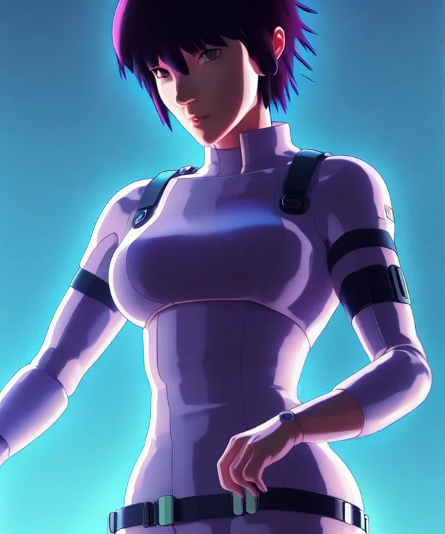 Prompt: a fullbody portrait of motoko kusanagi on top of a tachikoma : : stand alone complex, ghost in the shell, netflix : : by ilya kuvshinov, rossdraws, artgerm, sola digital arts, anti aliasing, raytracing : :