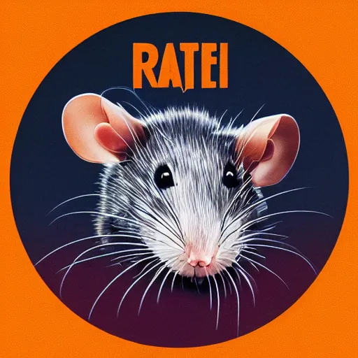 Prompt: album cover of a electronic group, rat, album cover art, album cover