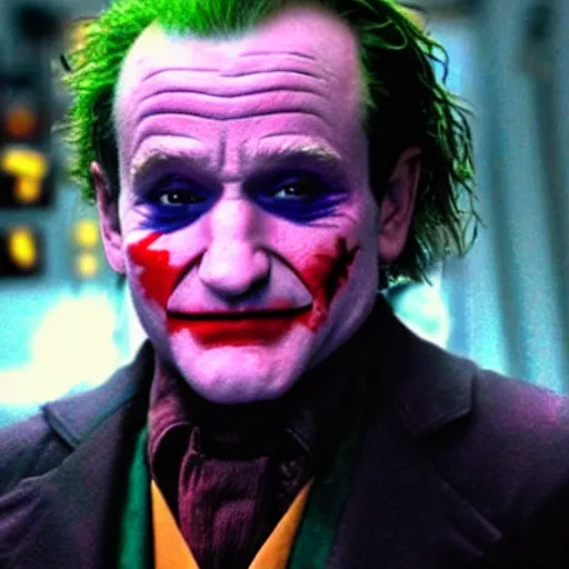 Image similar to Robin Williams as The Joker 8k hdr