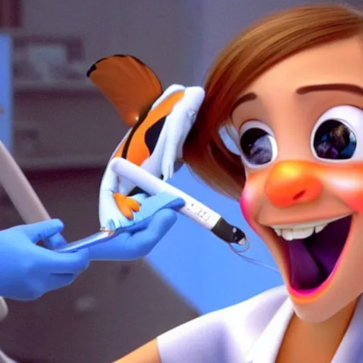 finding nemo dentist girl
