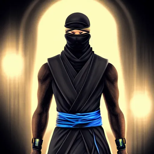 Image similar to ninja from future , digital art , professional , devian art , trending on artstation , elegant , HD , 4k