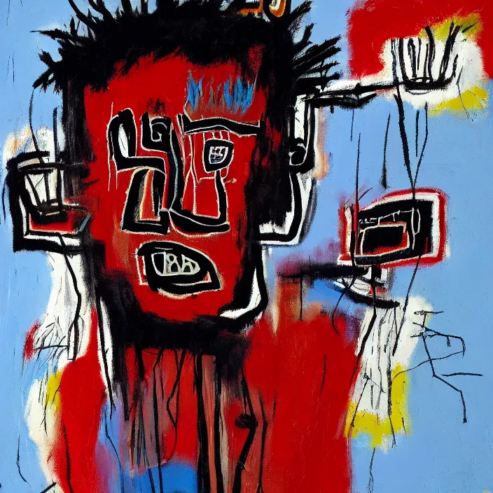 Prompt: a painting of a elder man by ‎Jean-Michel Basquiat. dramatic angle, ethereal lights, details, smooth, sharp focus, illustration, realistic, cinematic, artstation, award winning, rgb , unreal engine, octane render, cinematic light, macro, depth of field, blur, red light and clouds from the back, highly detailed epic cinematic concept art CG render made in Maya, Blender and Photoshop, octane render, excellent composition, dynamic dramatic cinematic lighting, aesthetic, very inspirational, arthouse.