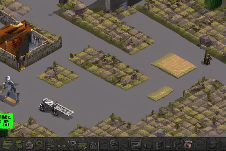 Image similar to jesus in project zomboid, in - game screenshot, isometric, video game