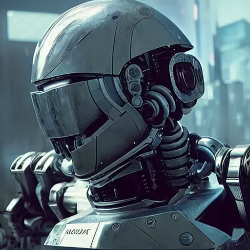 Prompt: lost in space robot, biomechanical mecha chappie, cyberpunk, futuristic, cybernetic, advanced modern vfx, 2 0 2 1 release, screenshot, still