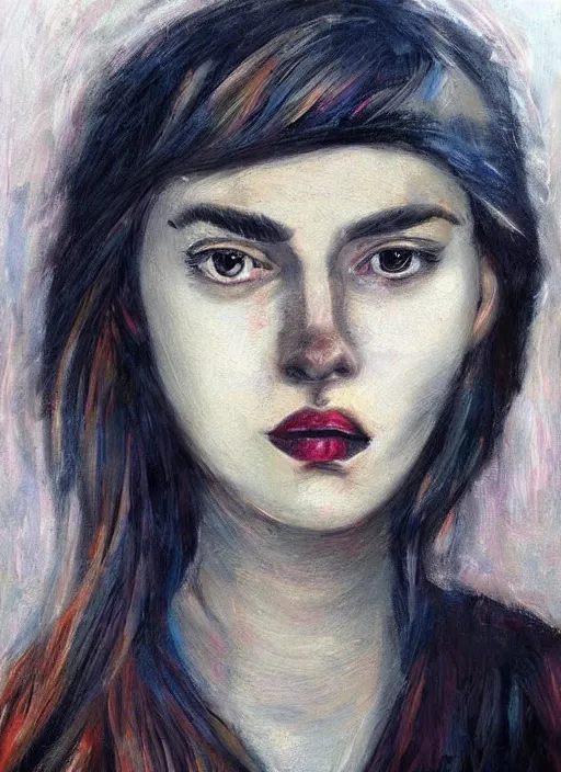 Image similar to Masterpiece. Female face portrait. reddit.com/r/Art/top/?sort=top&t=all